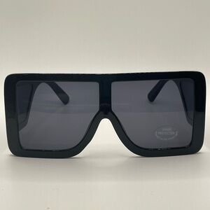 Fashion Nova Sleek Black Oversized Sunglasses